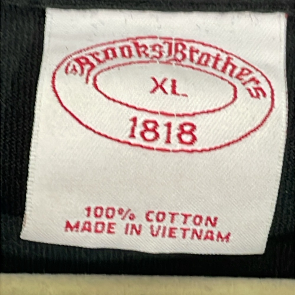 Brooks Brothers Black Embroidered Tee - Picture 3 of 6